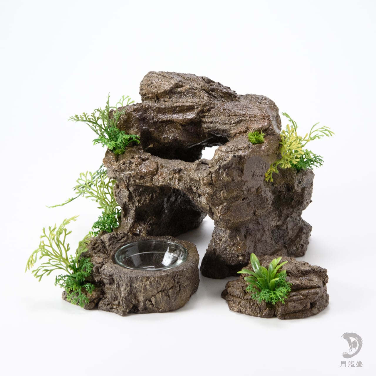 [3] 月光堂 監獄 シェルター ロック オマケ付 (爬虫類/レオパ) 月光堂｜爬虫類シェルター 爬虫類 シェルター