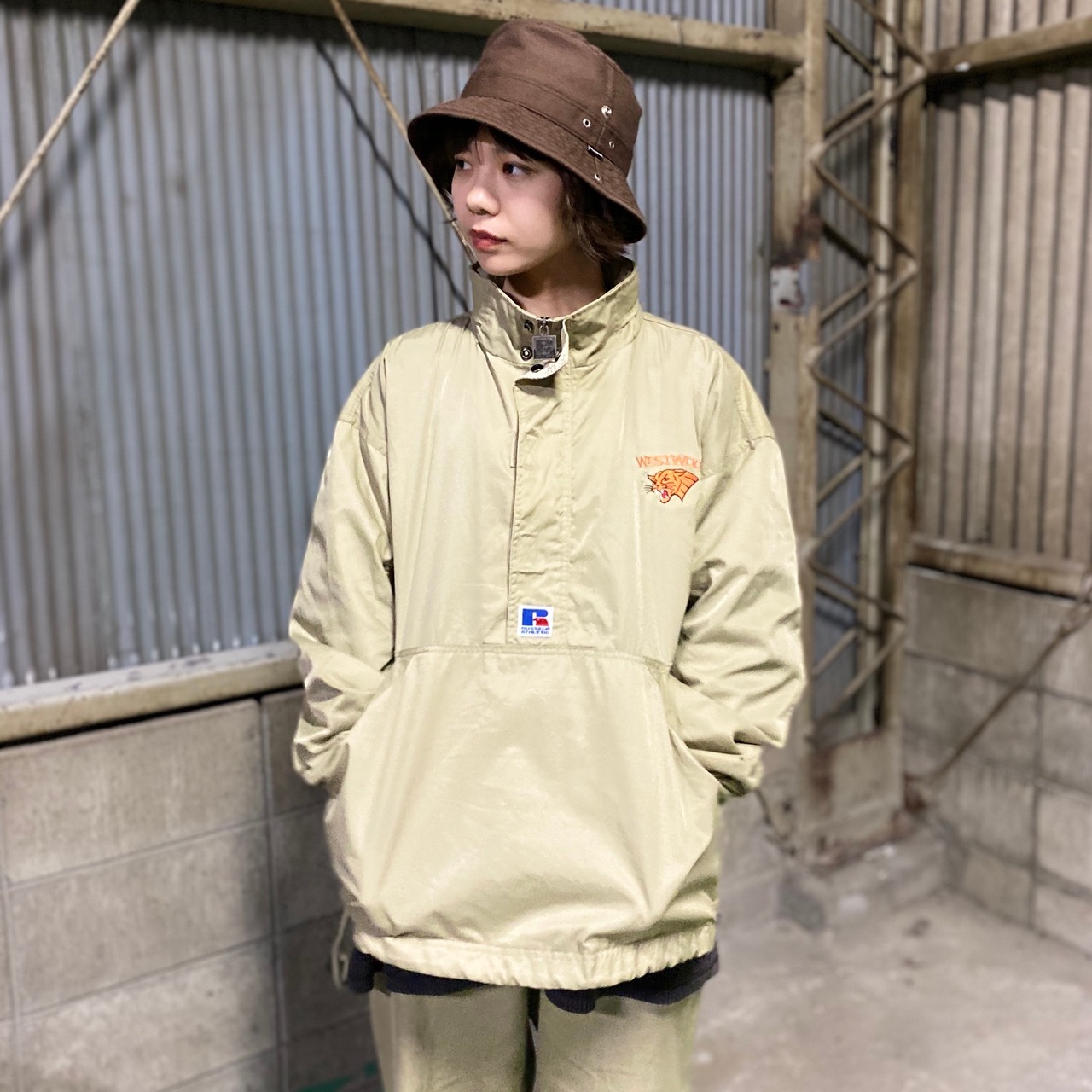 RUSSEL ATHLETIC ラッセルアスレチック WESTWOOD ロゴ 刺繍 ウォーム 