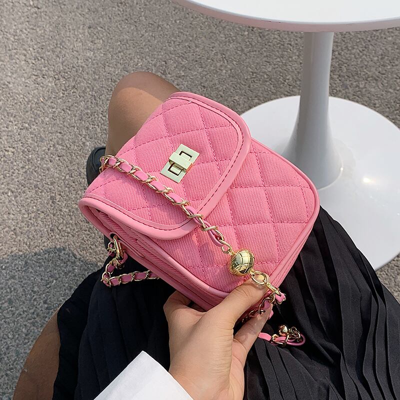 チェーン サマー 夏物 スクウェア 手作りハンドバック36782672243