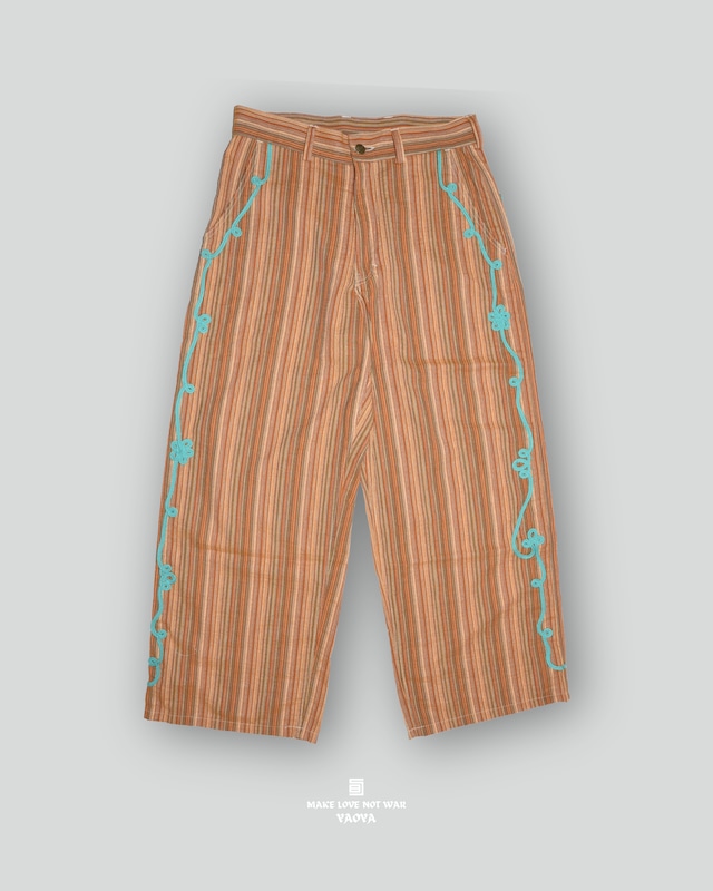 8 MULTI-STRIPE X LIGHT BLUE FLORAL PANTS