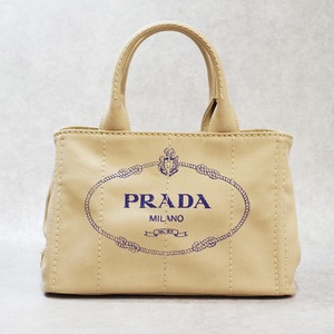 PRADA プラダ カナパ キャンバス 2WAYトートバッグ ベージュ