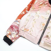 【BJK-L013】再構築リバーシブル着物ボンバー KIMONO REVERSIBLE BOMBER JACKET