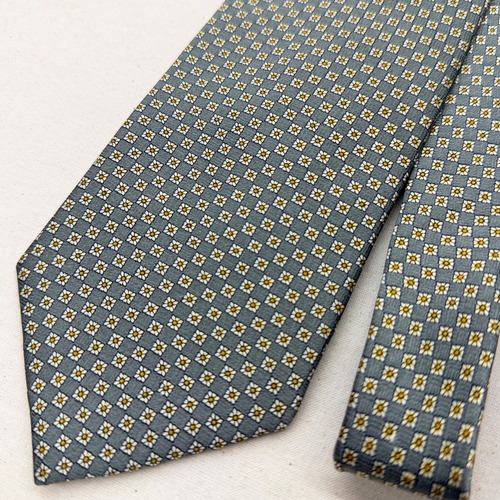 PAUL CERVANTES VINTAGE TIE 花柄　ネクタイ　チェック n-736