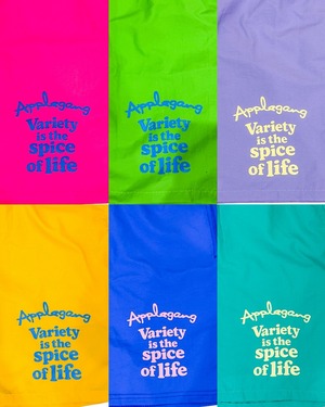 VARIETY IS THE SPICE OF LIFE ナイロンショーツ ビビッドピンク