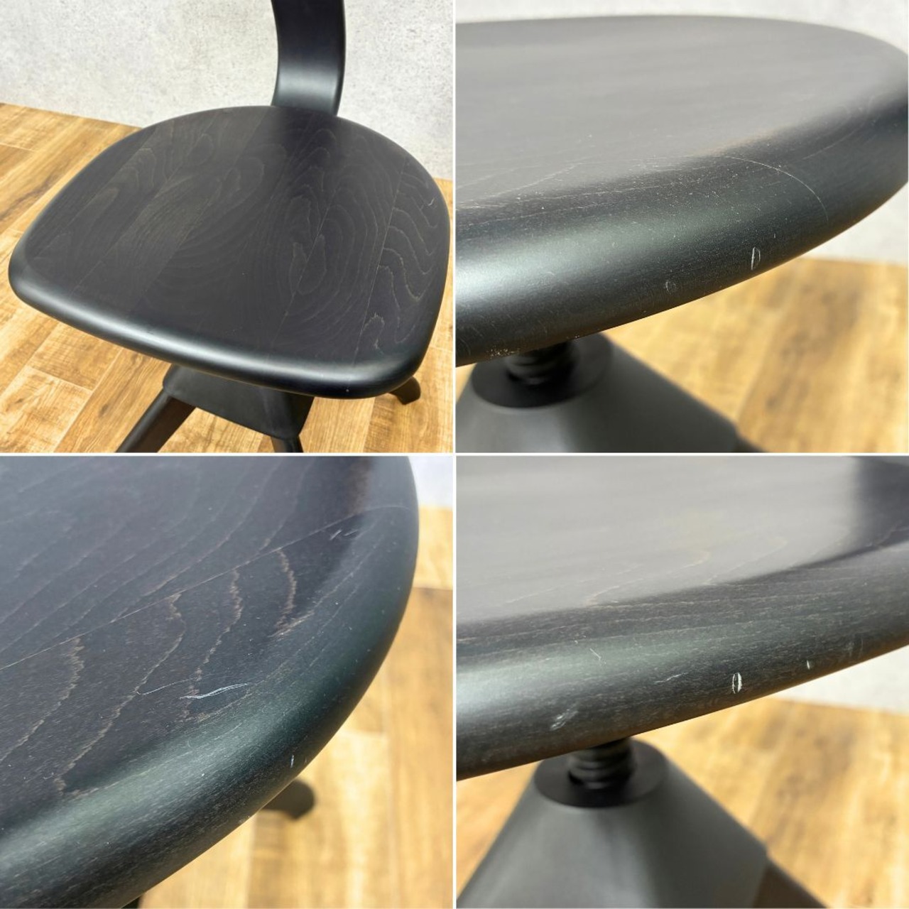 【展示品】MAGIS TUFFY-The Wild Bunch black マジス タフィー ザ・ワイルド バンチ ブラック スツール チェア 高さ調整可能 デザイナーズ家具 ブラック系【送料無料】