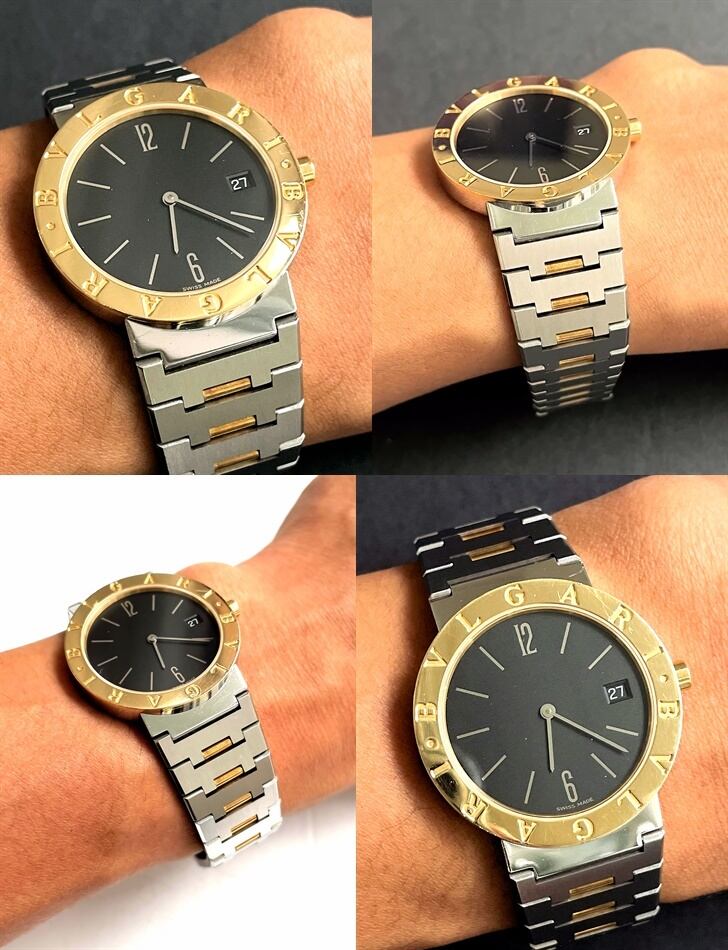 BVLGARI ブルガリ K18YG 750 SS ブルガリブルガリ BB33SGD クォーツ