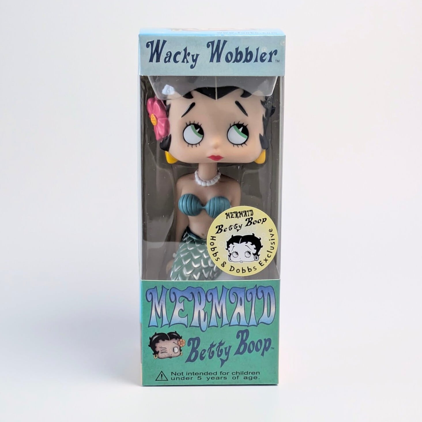 【 BETTY BOOP ベティちゃん 】『 MERMAID BETTY BOOP』マーメイド hobbs & Dobbs Exclusive / ボビングヘッド / FUNKO ファンコ / WACKY WOBBLER(ワッキーワブラー)〚アメリカン雑貨 アメトイ〛