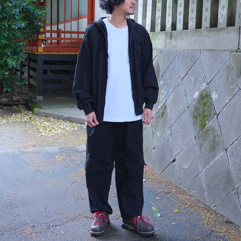 COMOLI(コモリ) /オックスジップパーカー-BLACK-(D01-01024) | Signs