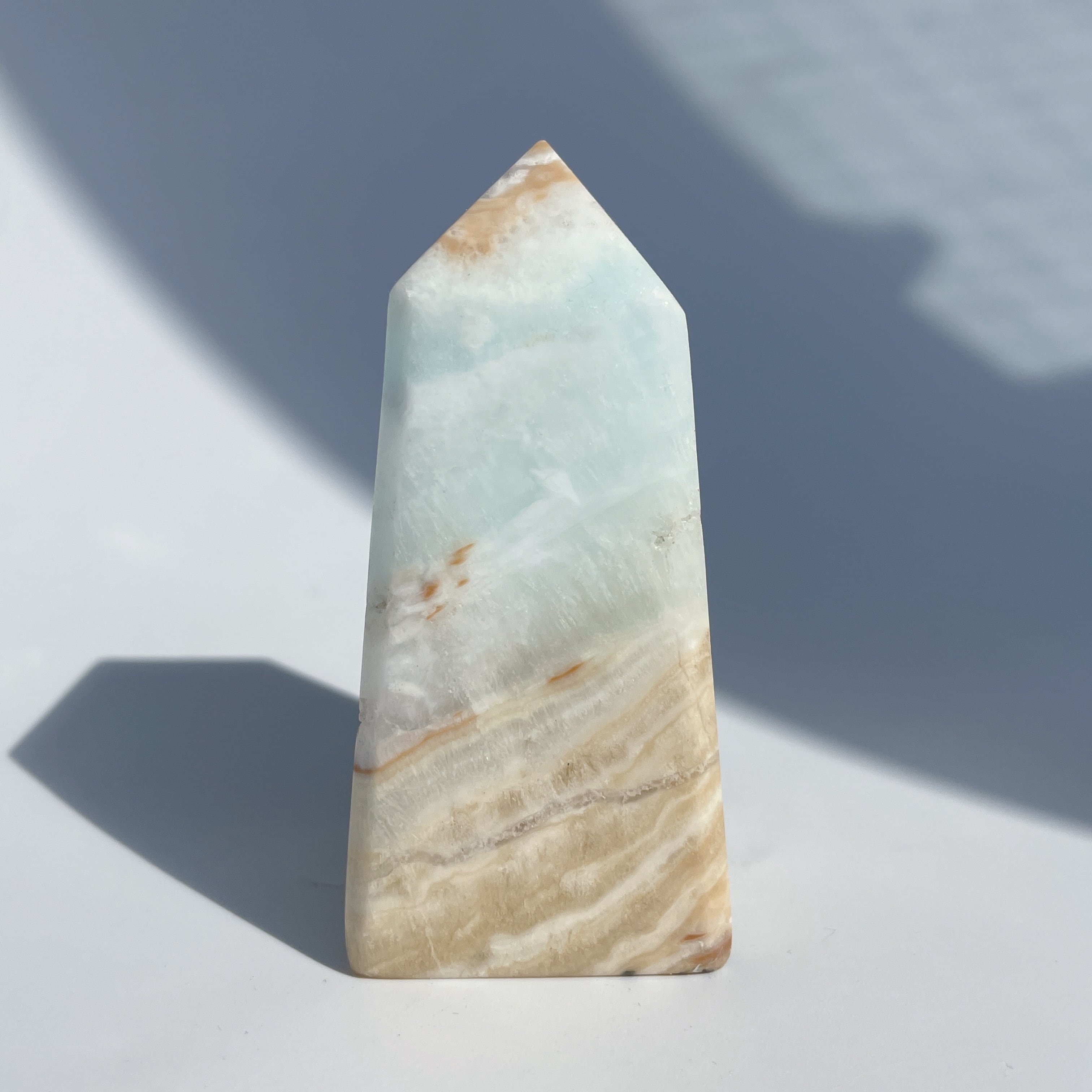 カリビアンブルーカルサイト タワー92◇ Caribbian Blue Calcite カリビアンブルーカルサイト タワー92◇ Caribbian Blue Calcite