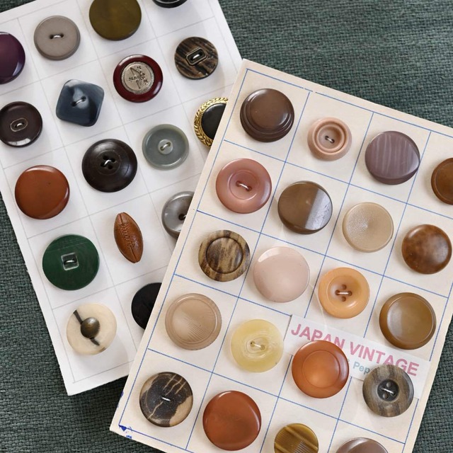 Salt&Pepperさんのレトロボタン 昭和ヴィンテージコレクション｜デッドストック 昭和レトロ 手芸材料 雑貨屋