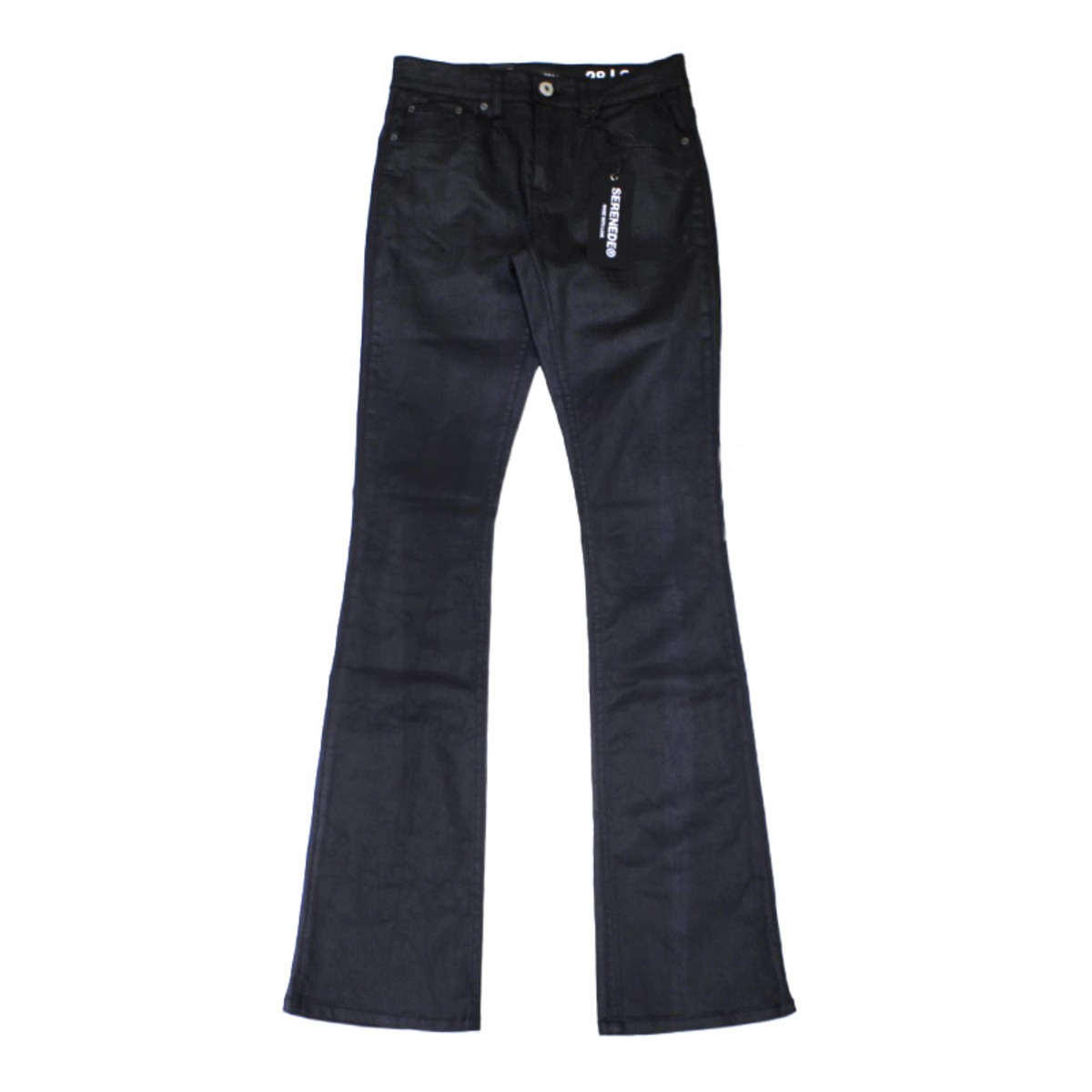 SERENEDE Caviar Waxed Stacked Jeans | LAST LEGACY