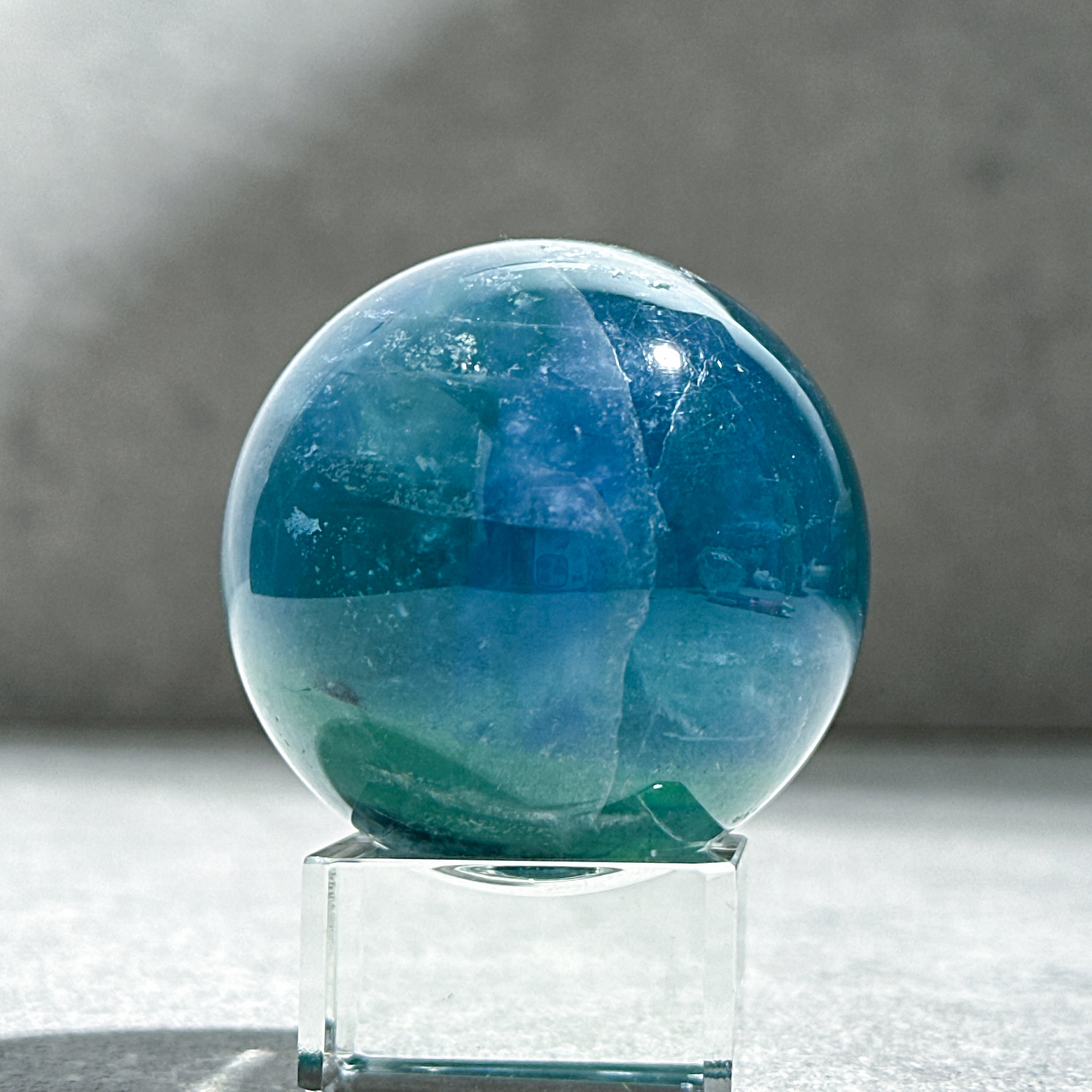 ブルーフローライト スフィア（丸玉）41◇ Blue Fluorite ◇天然石