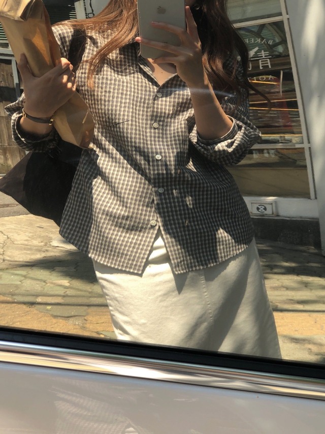 (verveine)  paddington check shirt  / 2color