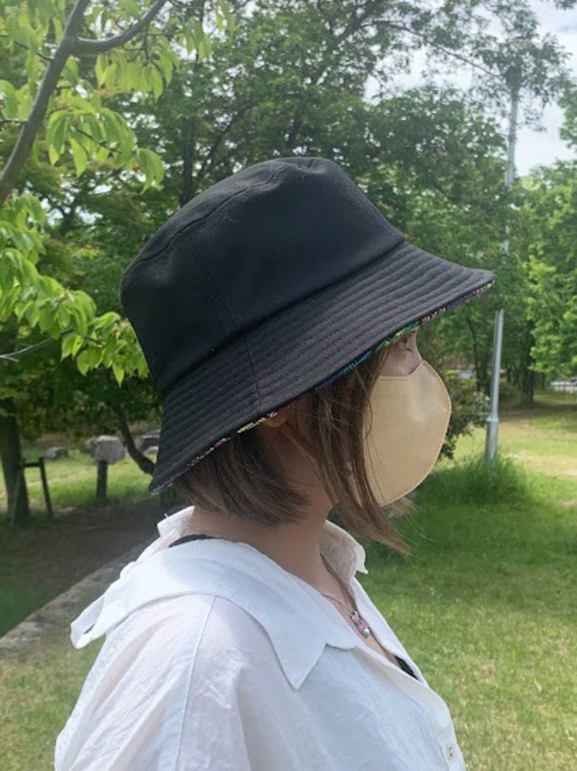 バケットハット（ブラック チノクロス）