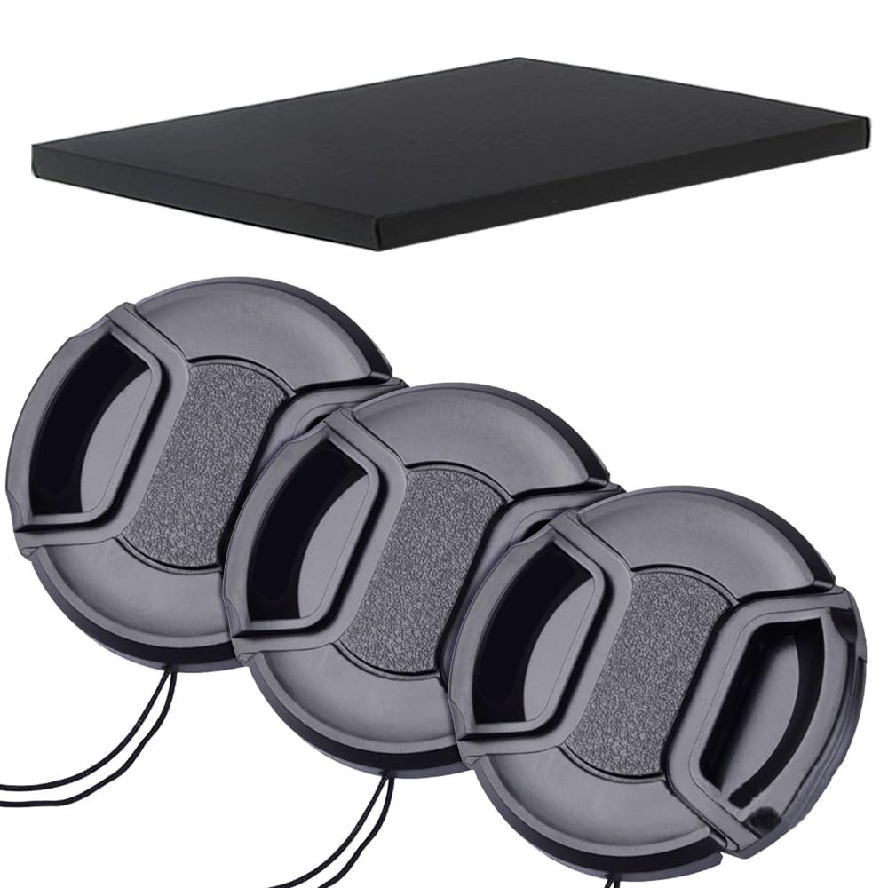 55mm レンズキャップ 3個セット インナー式ワンタッチレンズ