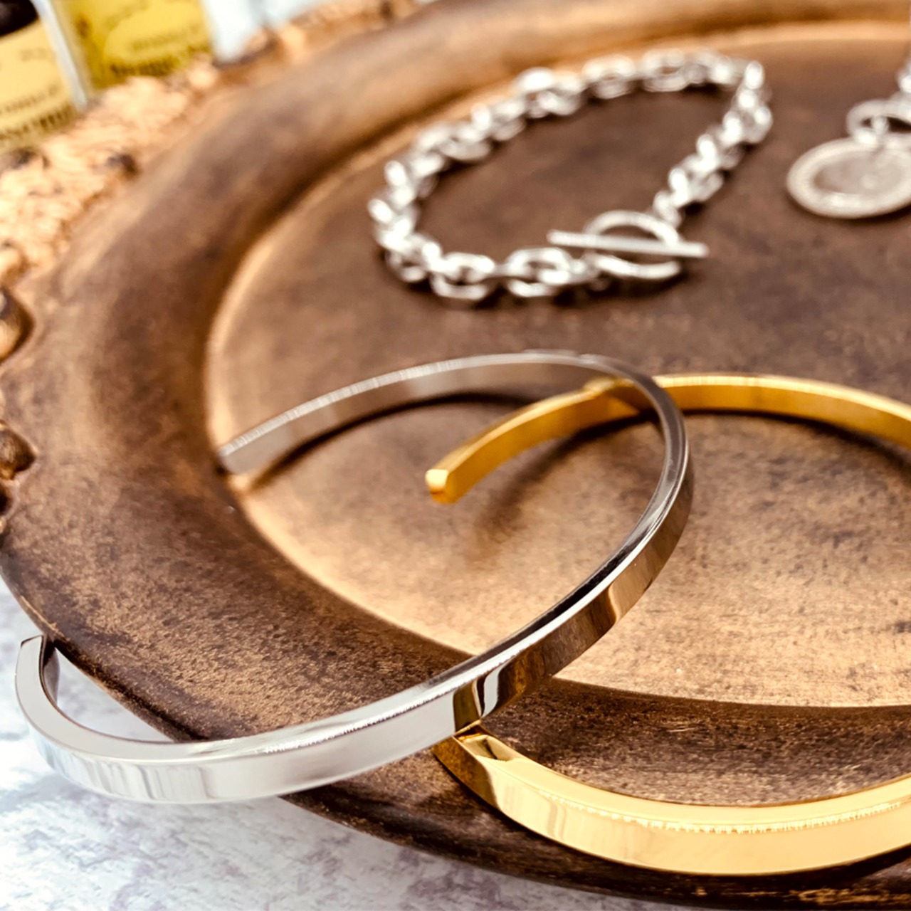 ステンレスシンプルバングルSV