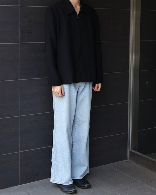 Basic zip-up blouson