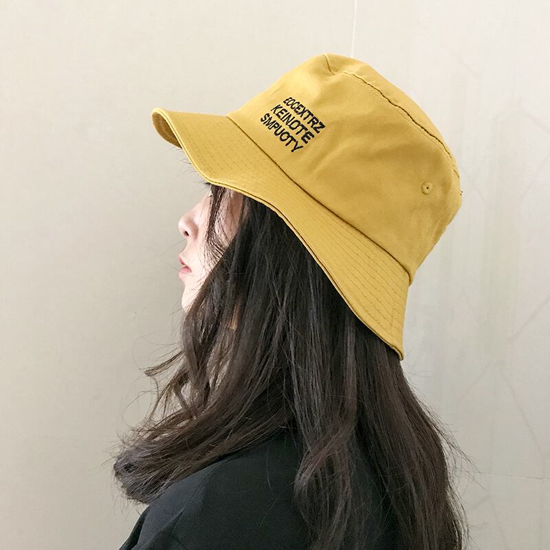 insフィッシャーマンハット女性夏バージョンワイルドイーズスモールフレッシュベイスンハットシックソフトシスター学生カジュアルサンハット ブラック・アイド・ピーズ72613474657