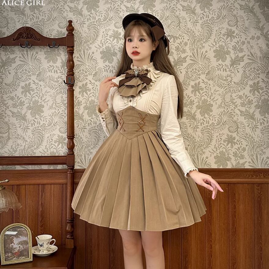 クラロリ ワンピース ジャケット リボンブローチ カチューシャ フルセット