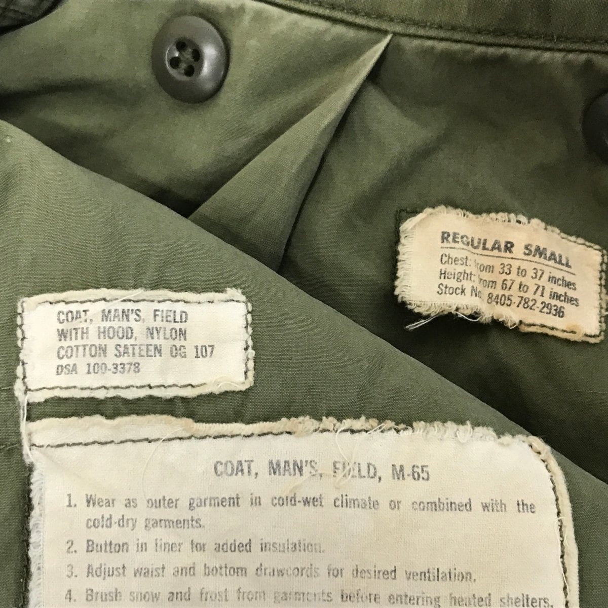 U.S.ARMY 60年代 M65 2nd フィールドジャケット アルミジッパー