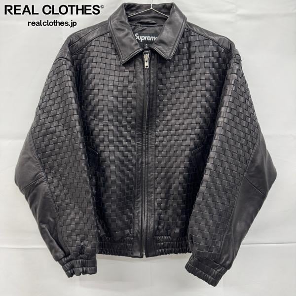 Supreme/シュプリーム【23AW】Woven Leather Varsity Jacket/ウーブン