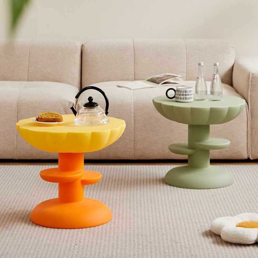 ゴールドフラワー 120x60cm ローテーブル/コーヒーテーブル* - ロー