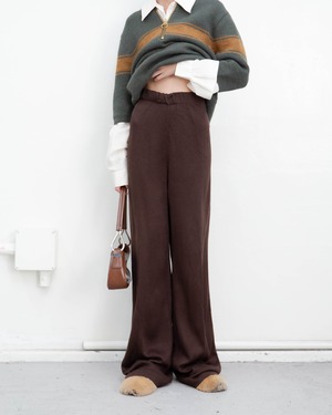 1980s wide knit pants