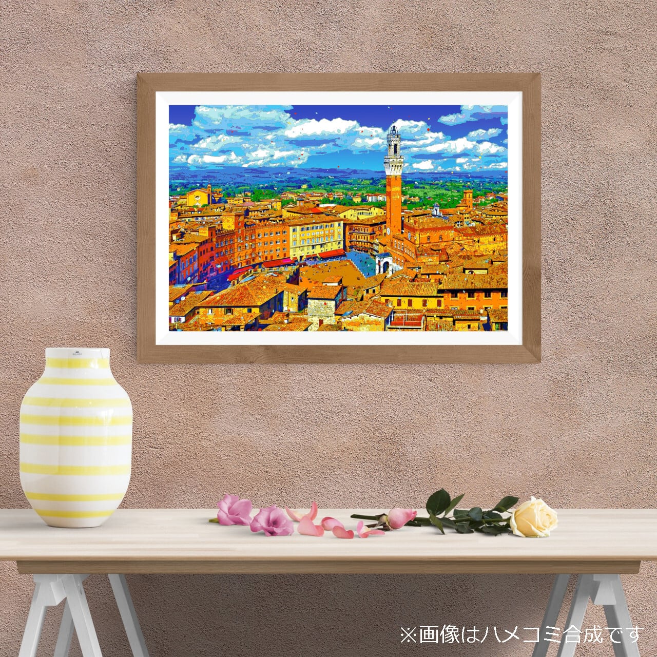 アートポスター】イタリア シエナの街並み（作品No.525） | GALLERY