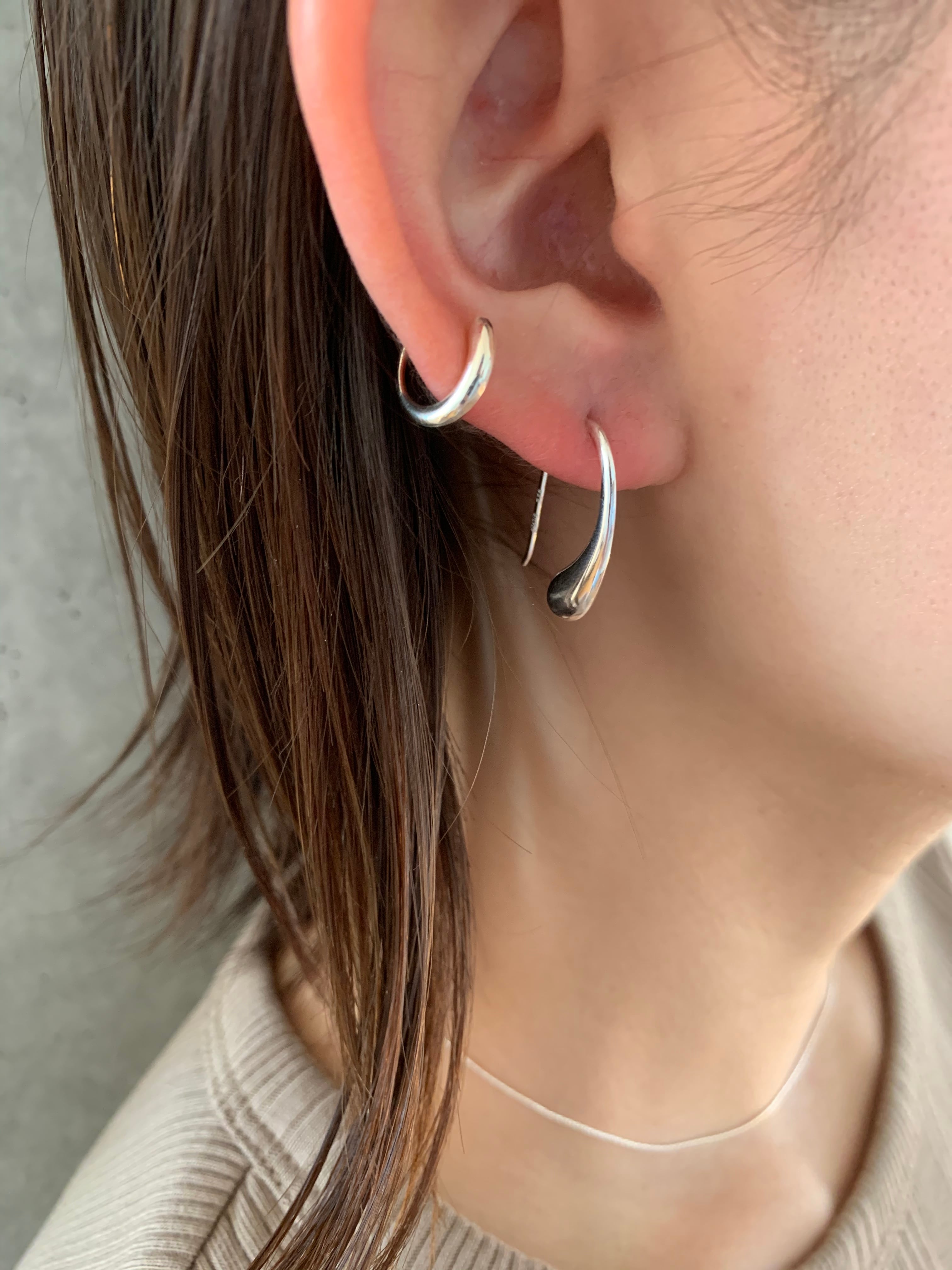 drop  pierce /  silver925