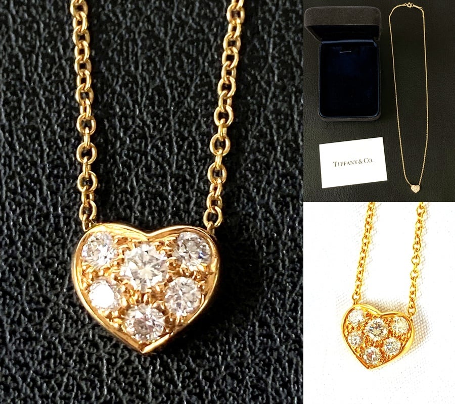 【美品】Tiffany＊ティファニー＊ダイヤモンド＊ネックレス＊ハート＊18K