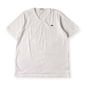 LACOSTE ラコステ Vネック 半袖 Tシャツ 5/ホワイト メンズ