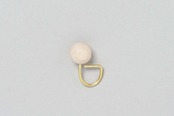 _Fot - ball ring M (wood) :wood|ウッドボールリング/木製球体20mm/真鍮リング/立体的なデザイン/日本製