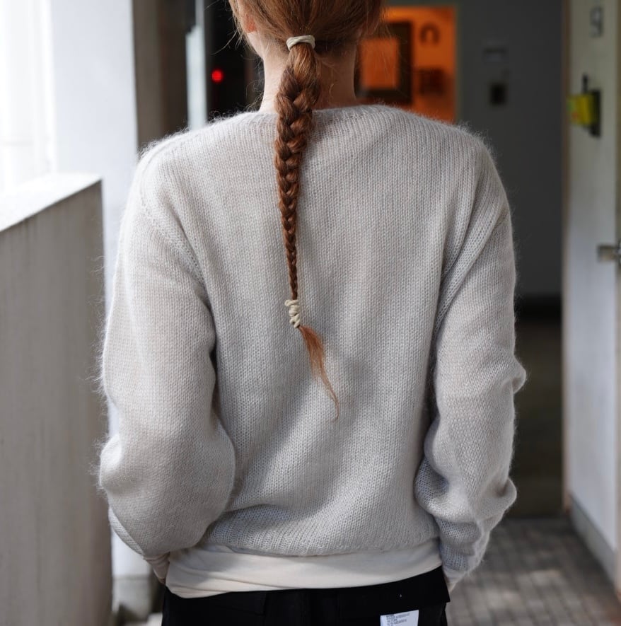 koton(コトン)モヘアクルーニット SILVER | Debby