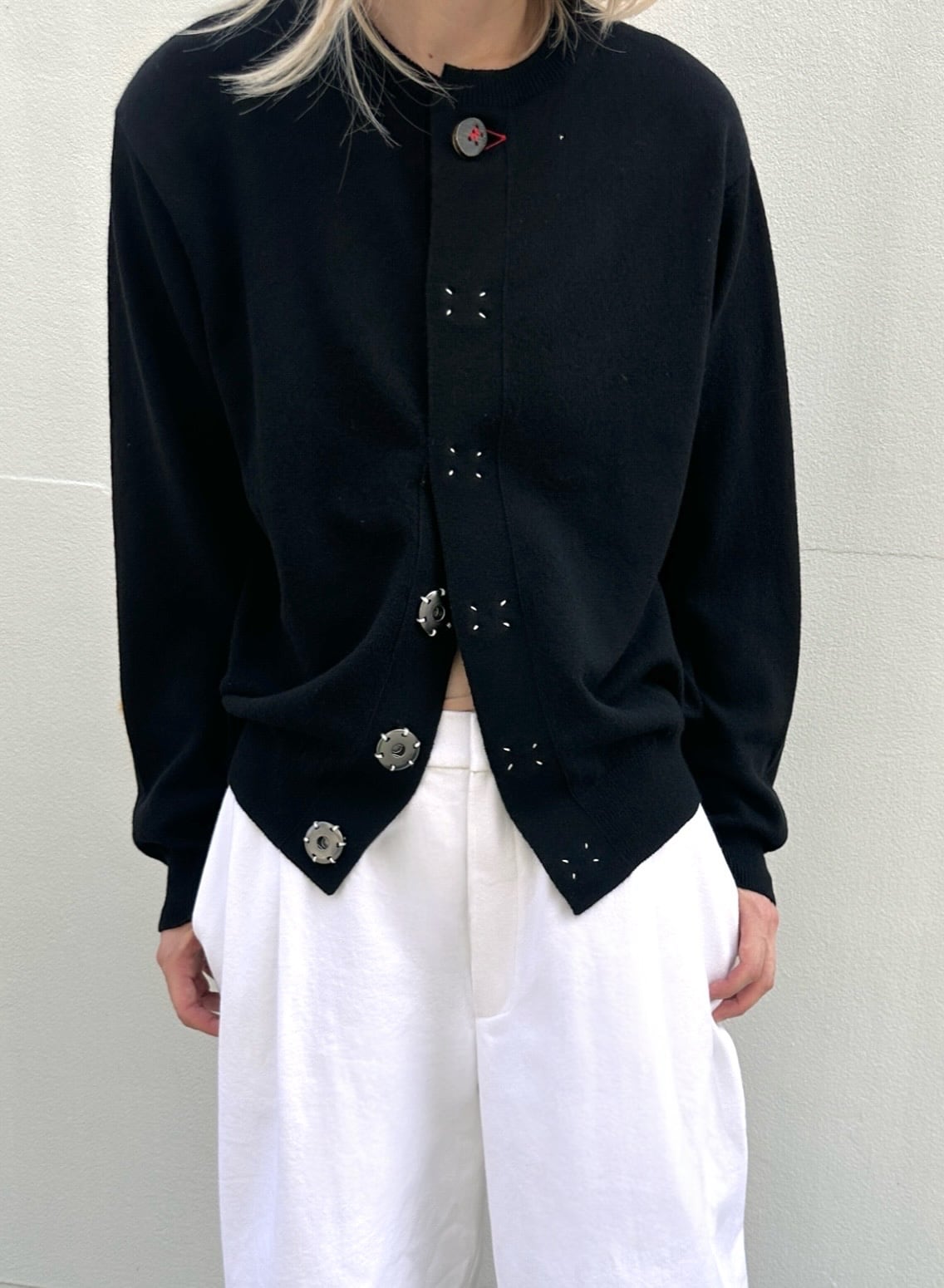 KHOKI  [WOOL KNITCARDIGAN]