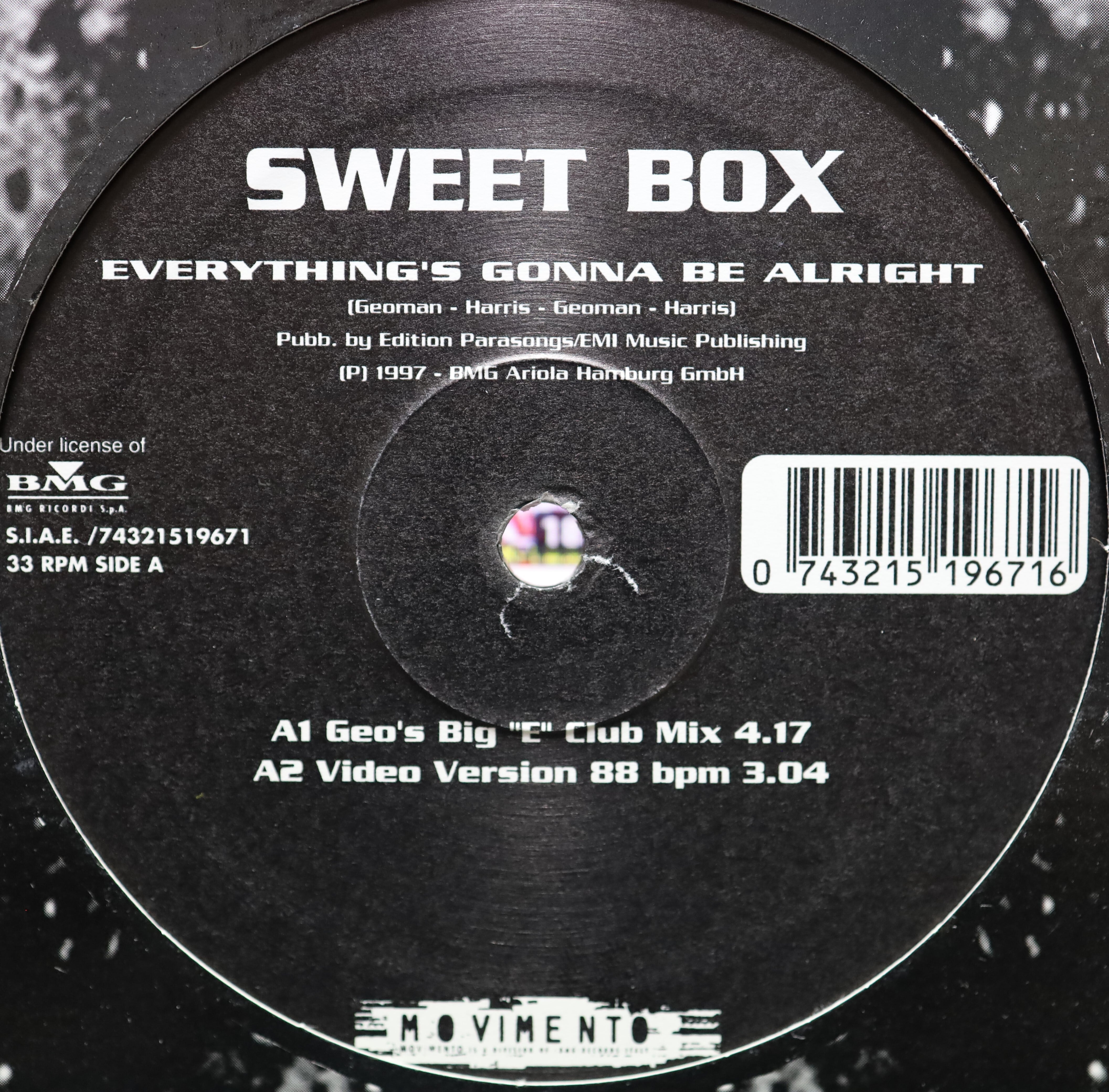 Badeværelse Stort univers falskhed 12inch】Sweet Box / Everything's Gonna Be Alright | COMPACT DISCO ASIA