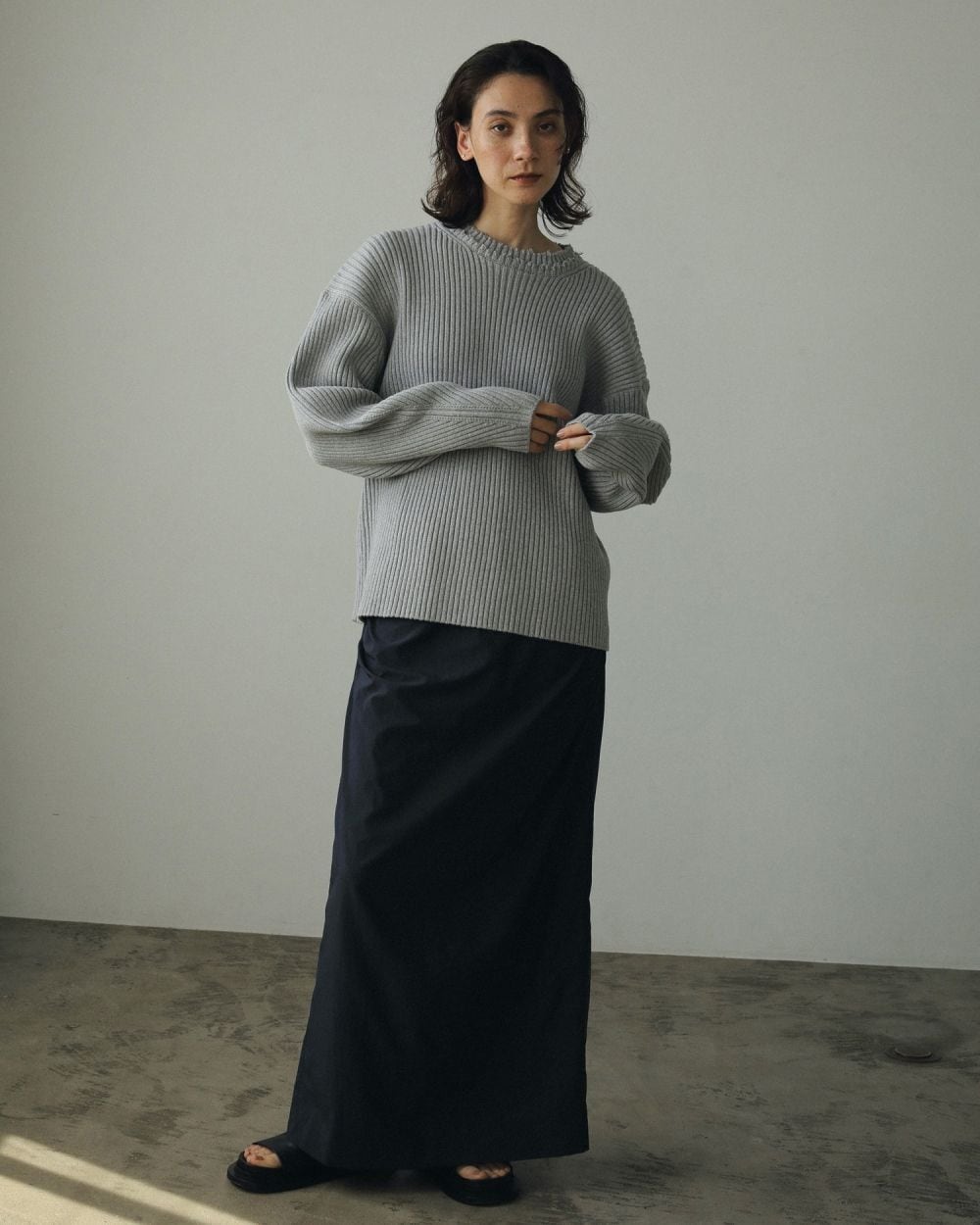 anuke 】Rib Over Knit | valance 福井｜レディースセレクトショップ