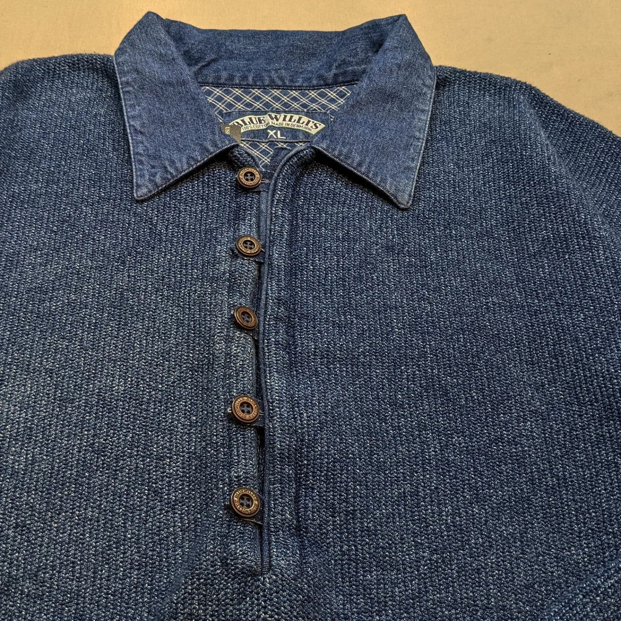 Blue Willi's Indigo Dyed Cotton Knit | aeugo Blue Willi's Indigo Dyed Cotton Knit | aeugo