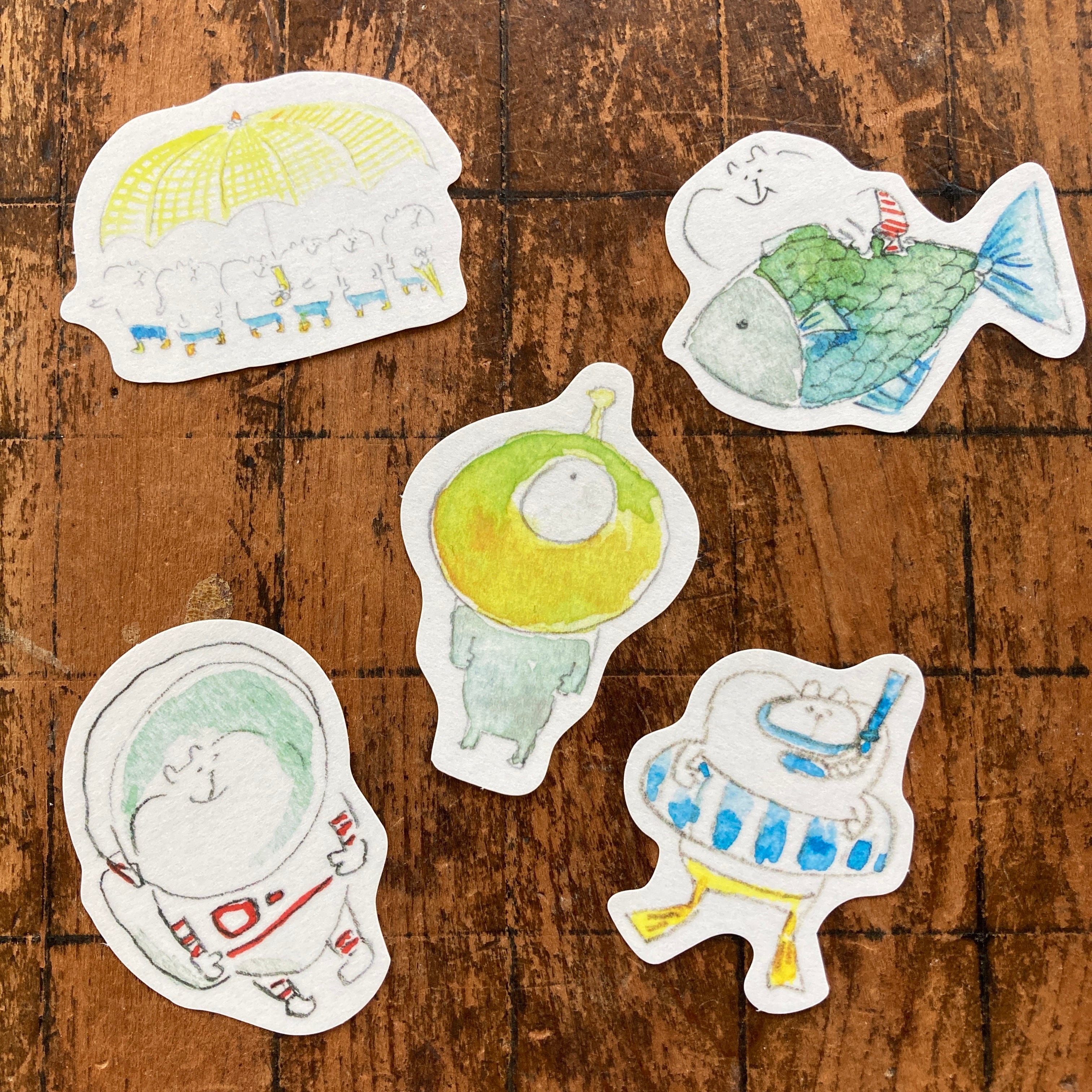 spicaの庭・muuちゃんのフレークシール FA FB FC | Spicaの庭