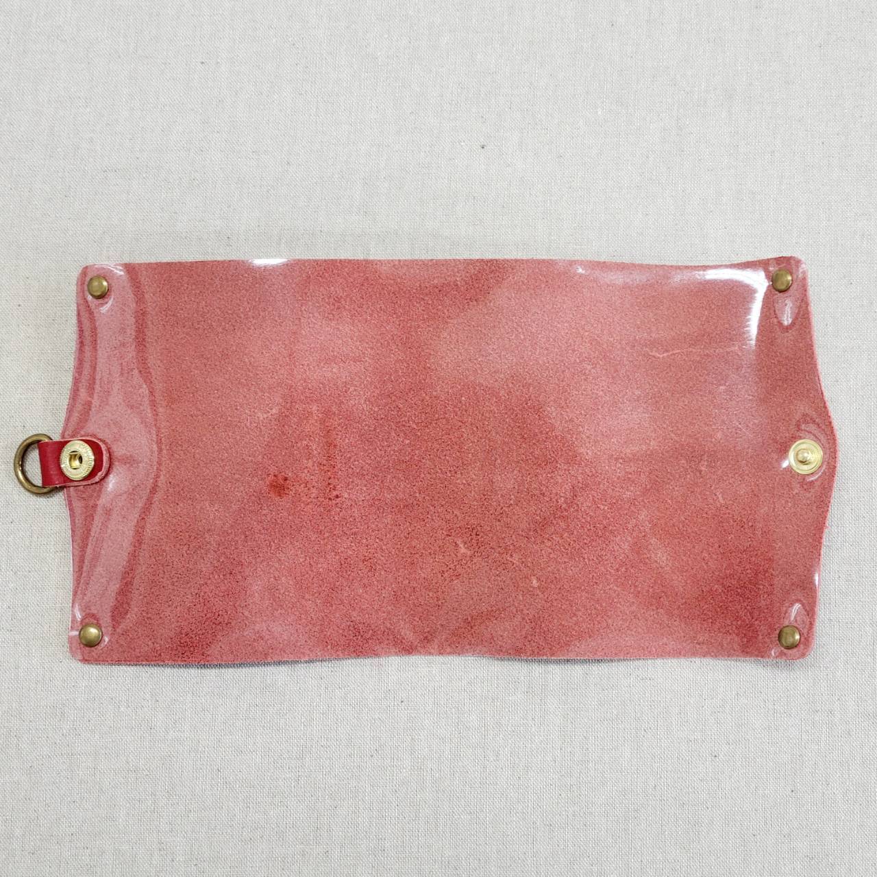 レザーマスクカバー小(レッド)【HASAMU】 不織布マスク用 ビニール仕様 Le Coeur