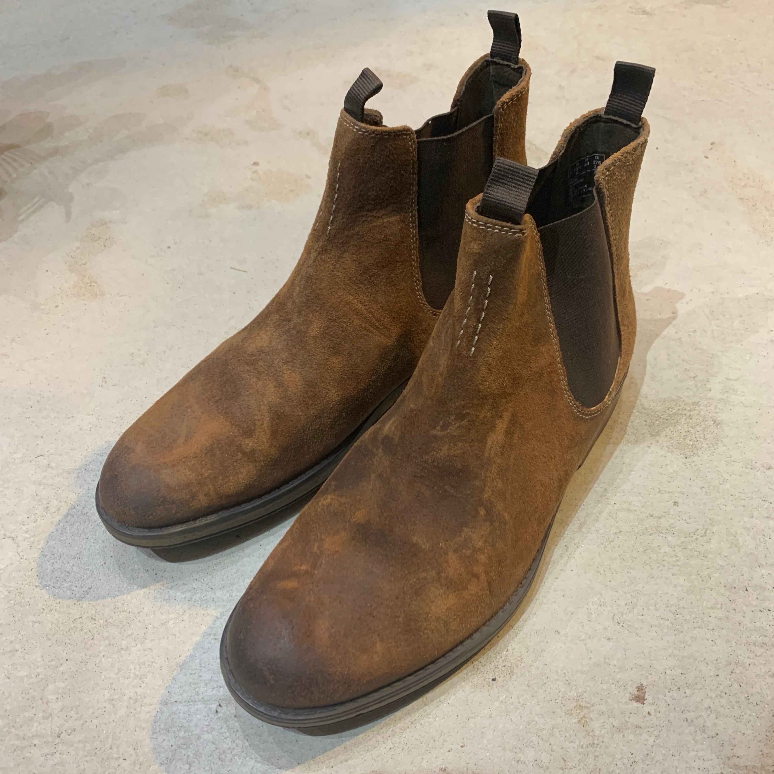 未使用品 Clarks スエードサイドゴアブーツ ブラウン US10.5 | 古着