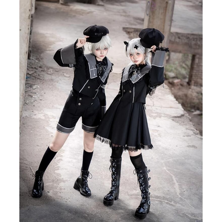 予約商品 ゴスロリ通販 With U 皇子系ロリィタ 3点 フルセット