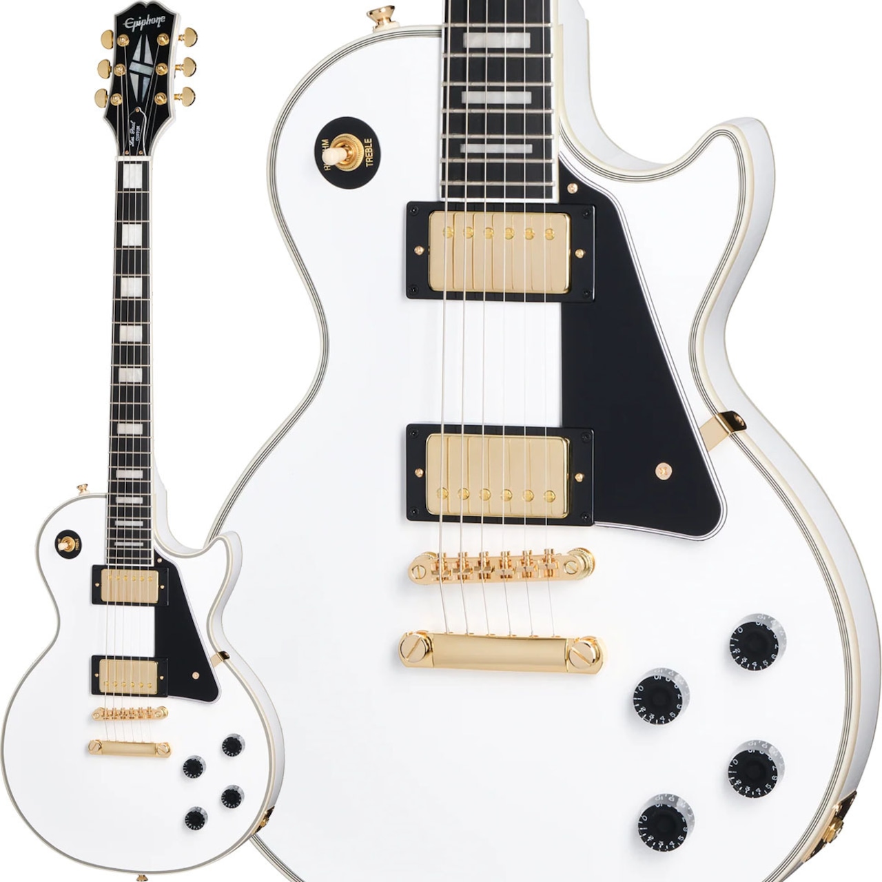 Epiphone Inspired by Gibson Les Paul Custom (Alpine White)