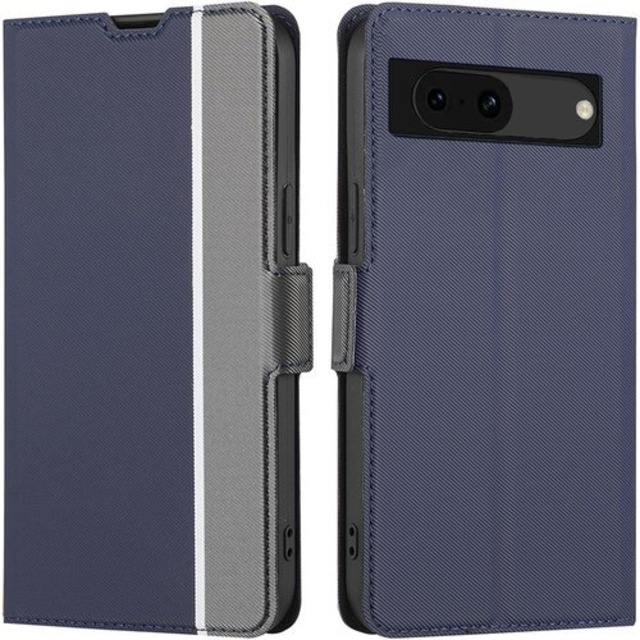 適用 Google Pixel 8a ケース 手帳型 薄型ケース グーグル ピクセル 8a ケース ピクセル8a スマホケース GooglePixel8a 手帳ケース pixel 8 a 携帯カバー Pixel8a カバー Pixel8aケース BonwFzin 軽量 薄い 炭素繊維調 PU レザー マグネット 手帳 カードケース カード収納 耐衝撃 スタンド 2色組合 グレー + ネイビー 2472