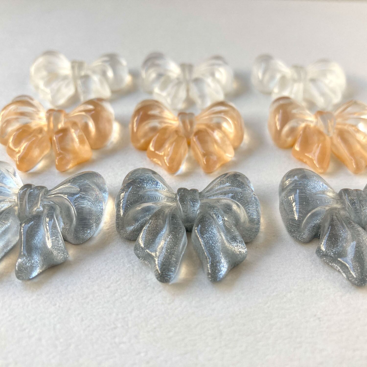 シフォン風リボンのデコパーツ | Dua-アクセサリーパーツショップ