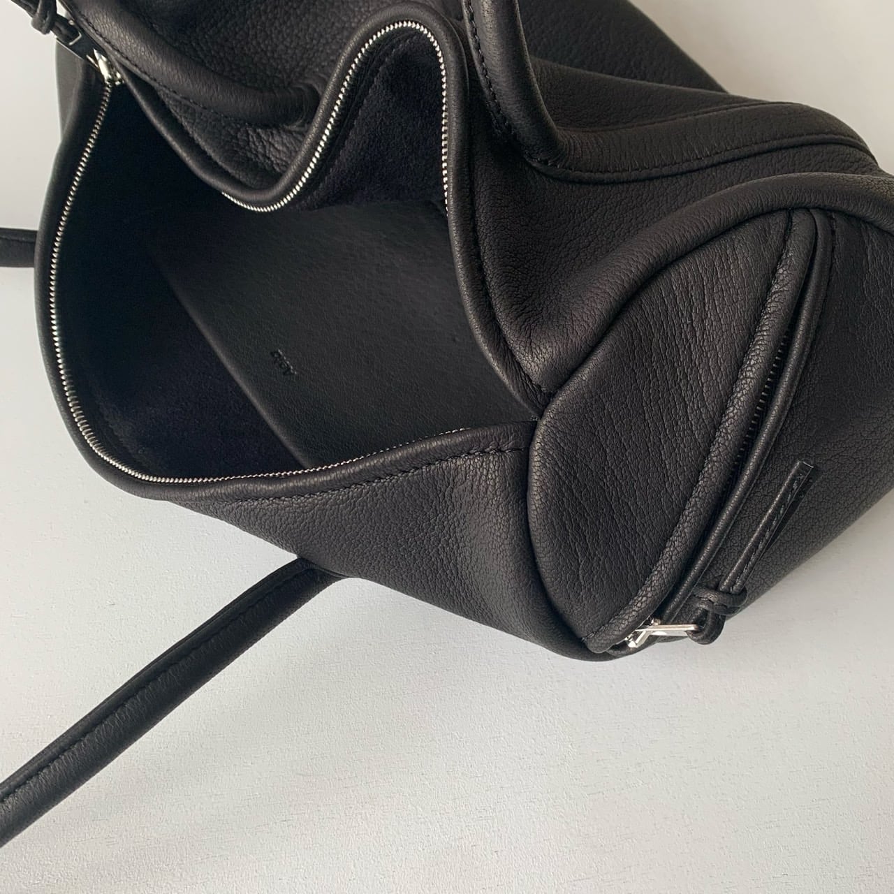 Aeta アエタ DA102 Long handle バッグ 黒 Aeta】DEER LEATHER