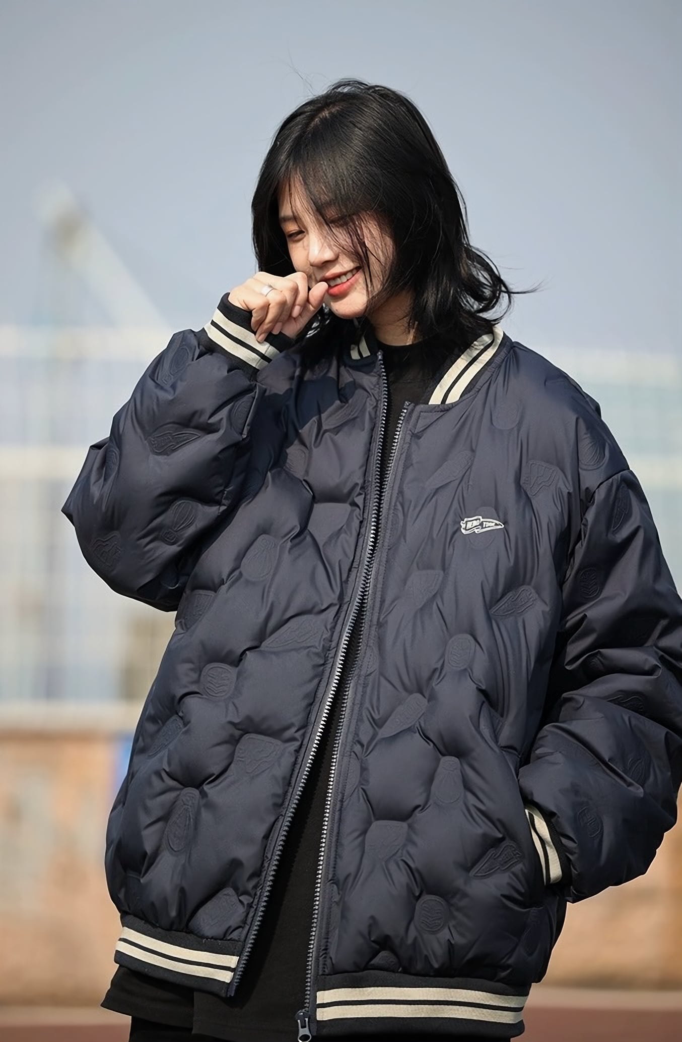 ダイヤモンドステッチベースボールジャケット / Diamond Stitch Baseball Jacket