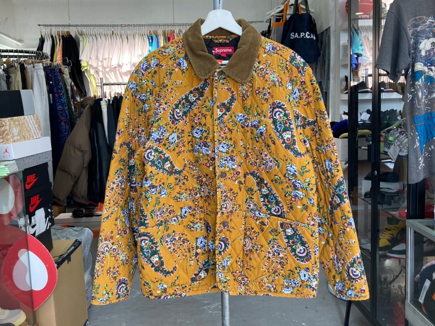 Supreme QUILTED PAISLEY JACKET MUSTARD MEDIUM 21472 | BRAND BUYERS  