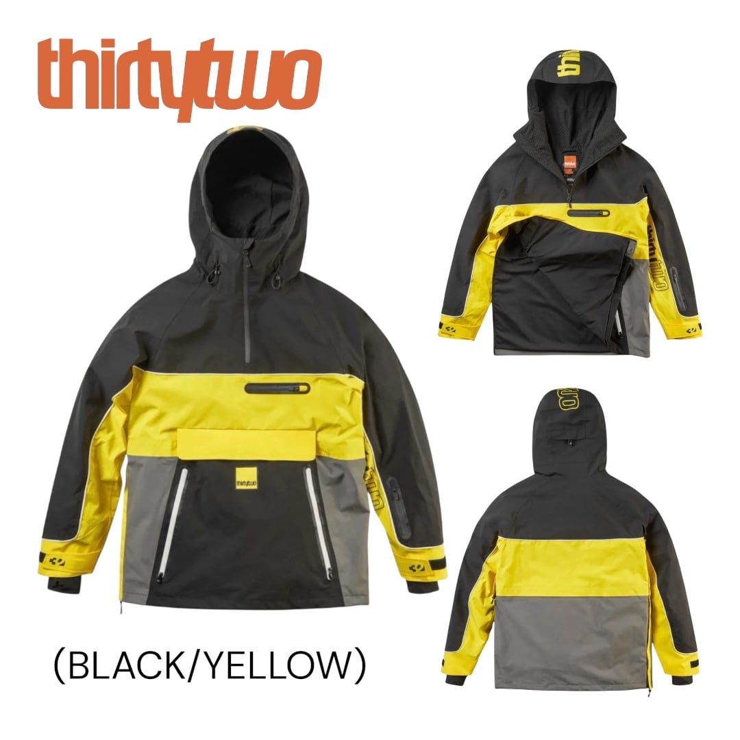 25/26 thirtytwo LASHED INSULATED JACKET BLACK/ORANGE