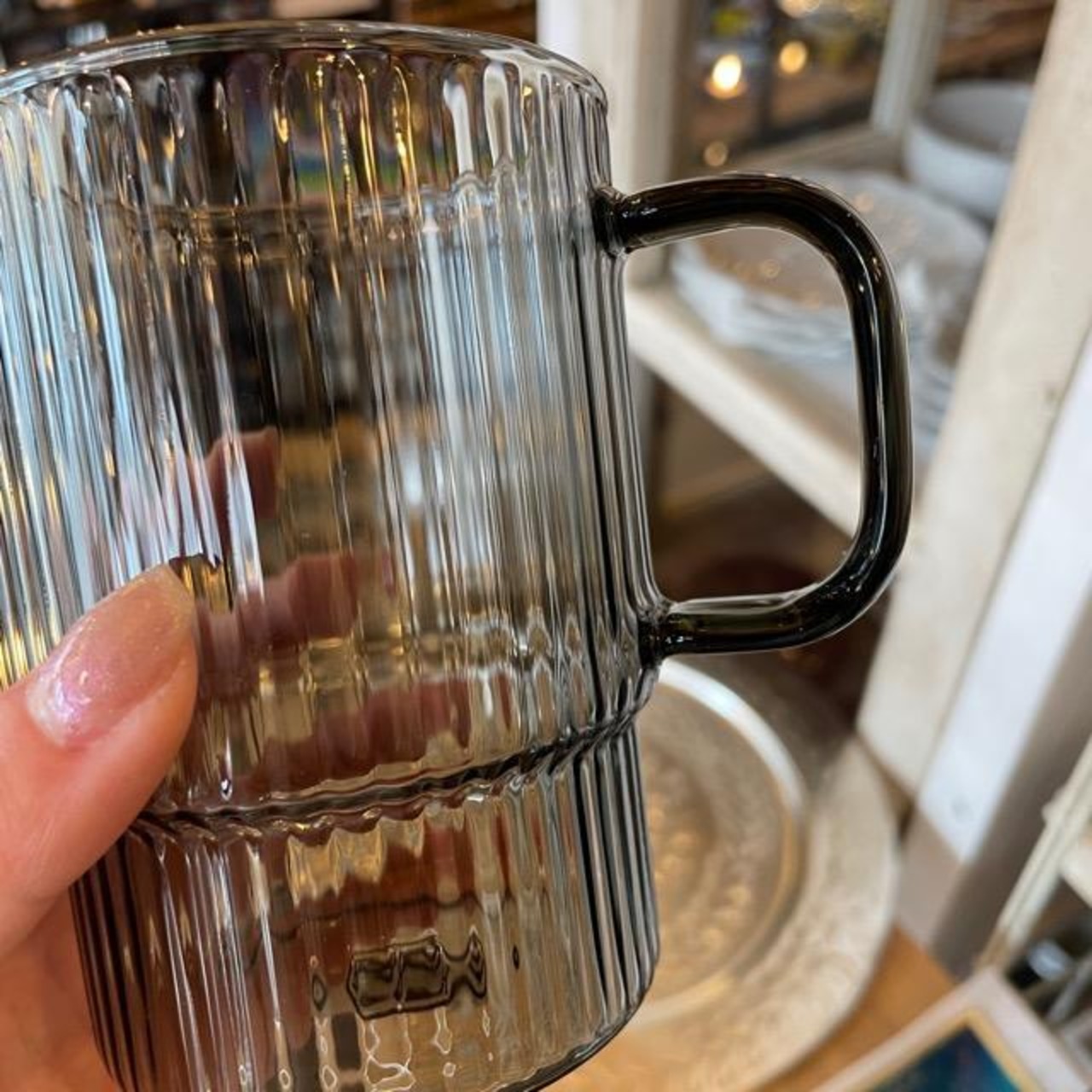 STACKING GLASS MUG 4color / スタッキングガラスマグ 全4色 マグカップ クリアカラー 透明感 カラフル シンプル かわいい おしゃれ ギフト プレゼント