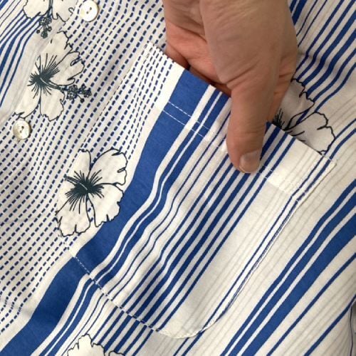 Angels by the Sea Hawaii メンズ アロハシャツ Sサイズ ハイビスカス